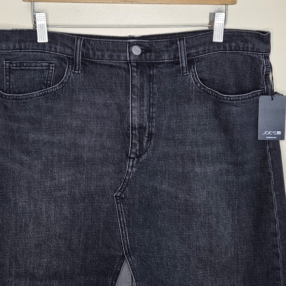 NWT Joe's Jeans | High Rise Nerine Black Wash Denim Skirt Size 34 - Picture 2 of 7